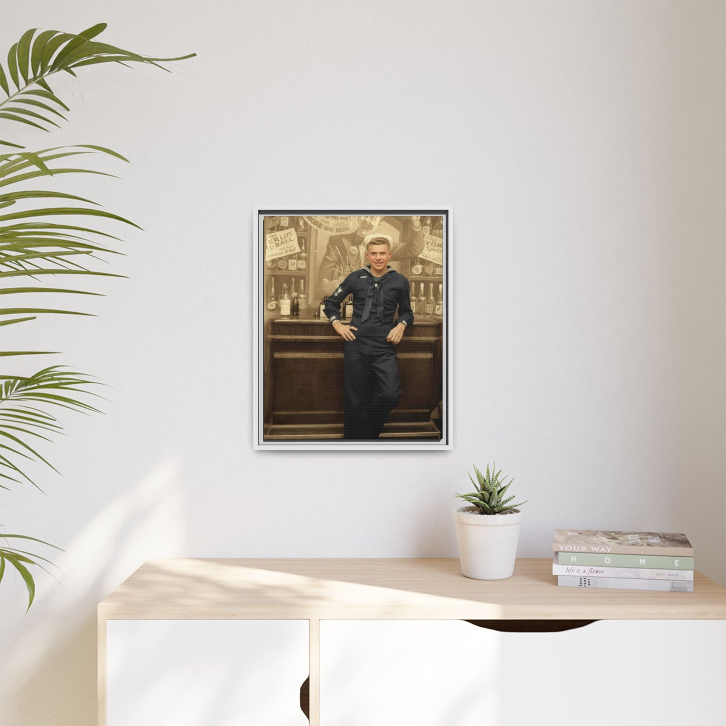 celibataire 006 | Framed Vintage Photo - Matte Canvas