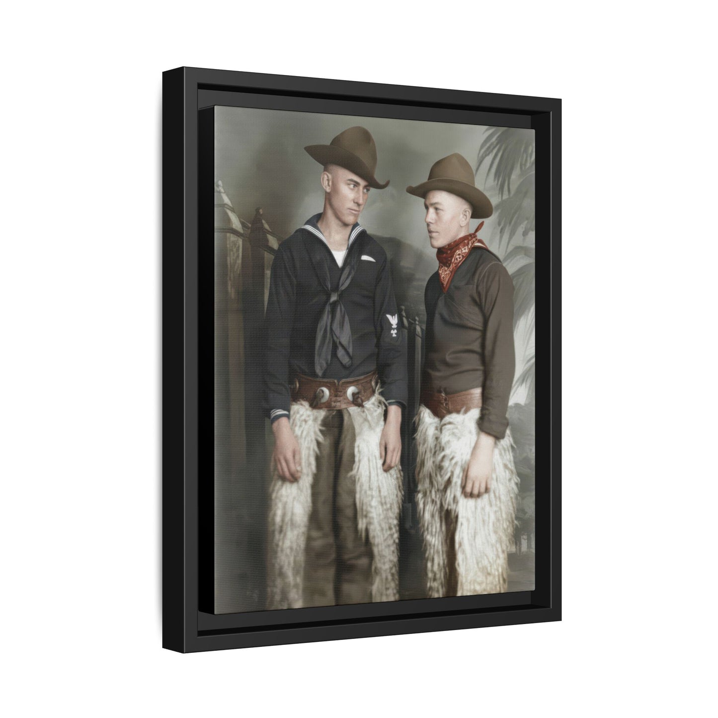 paire 088 | Framed Vintage Photo - Matte Canvas