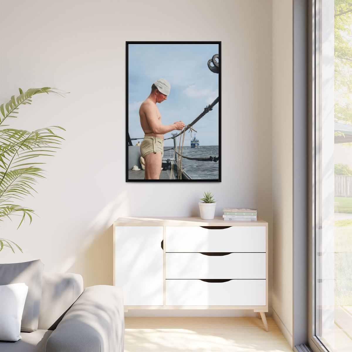 celibataire 043 | Framed Vintage Photo - Matte Canvas