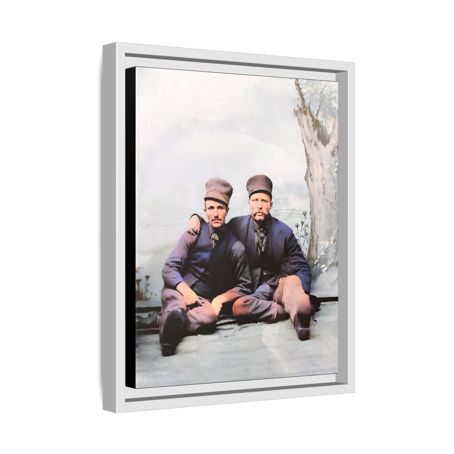 paire 037 | Framed Vintage Photo - Matte Canvas