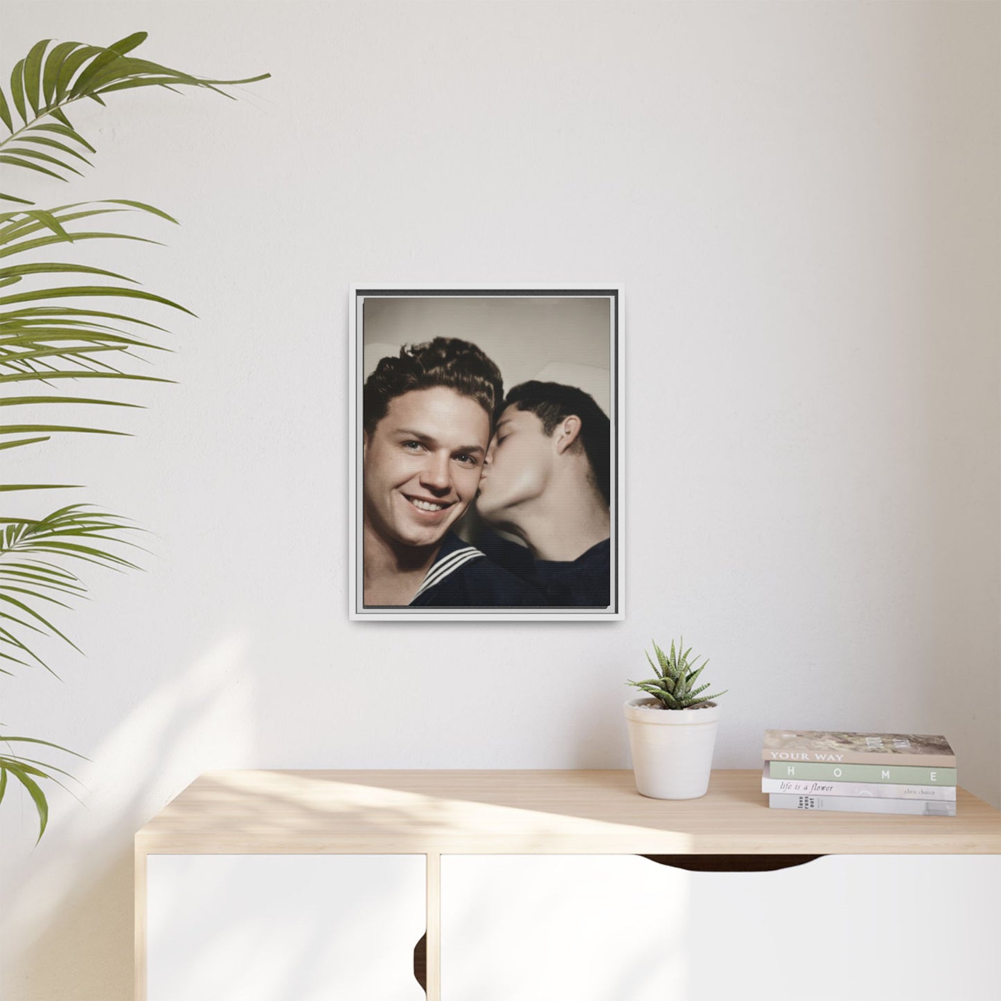 paire 035 | Framed Vintage Photo - Matte Canvas