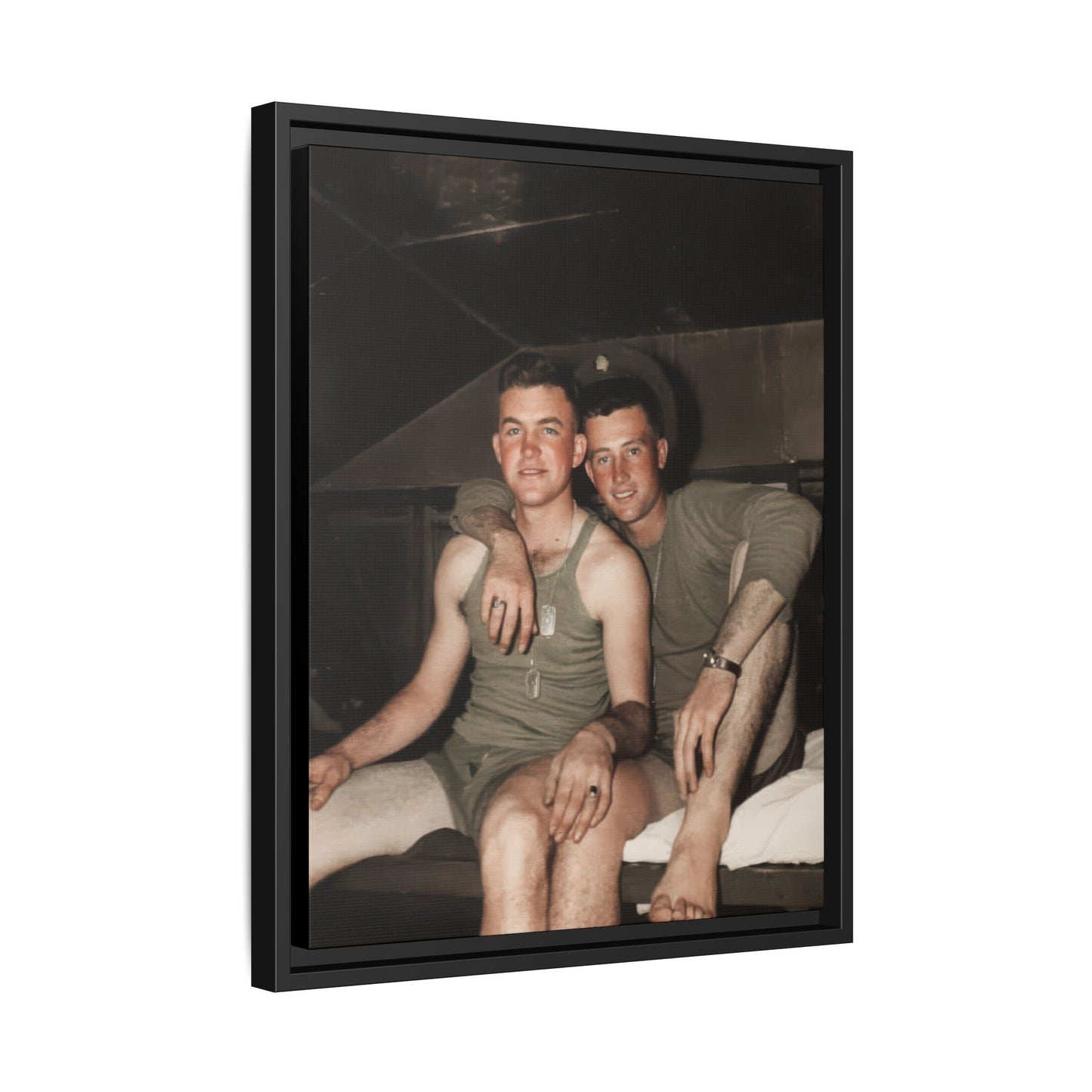 paire 040 | Framed Vintage Photo - Matte Canvas