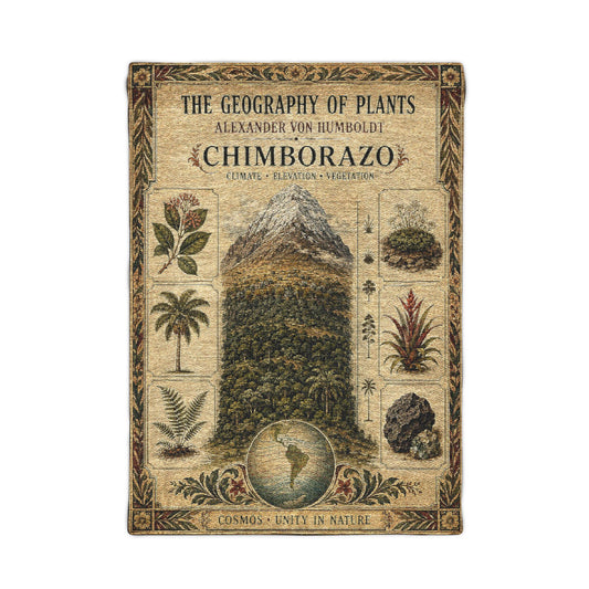 Alexander von Humboldt Geography of Plants Woven Wall Tapestry
