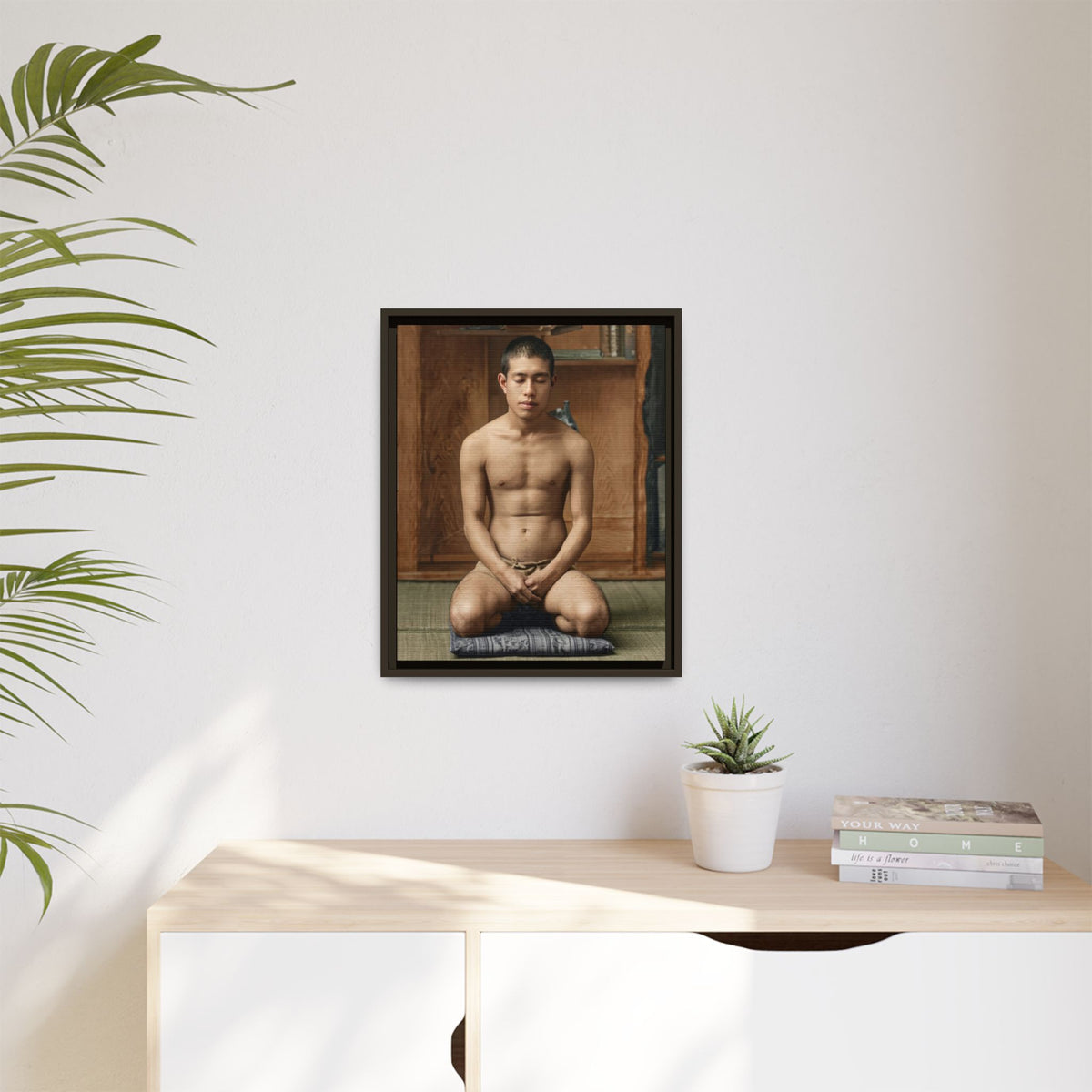 celibataire 025 | Framed Vintage Photo - Matte Canvas