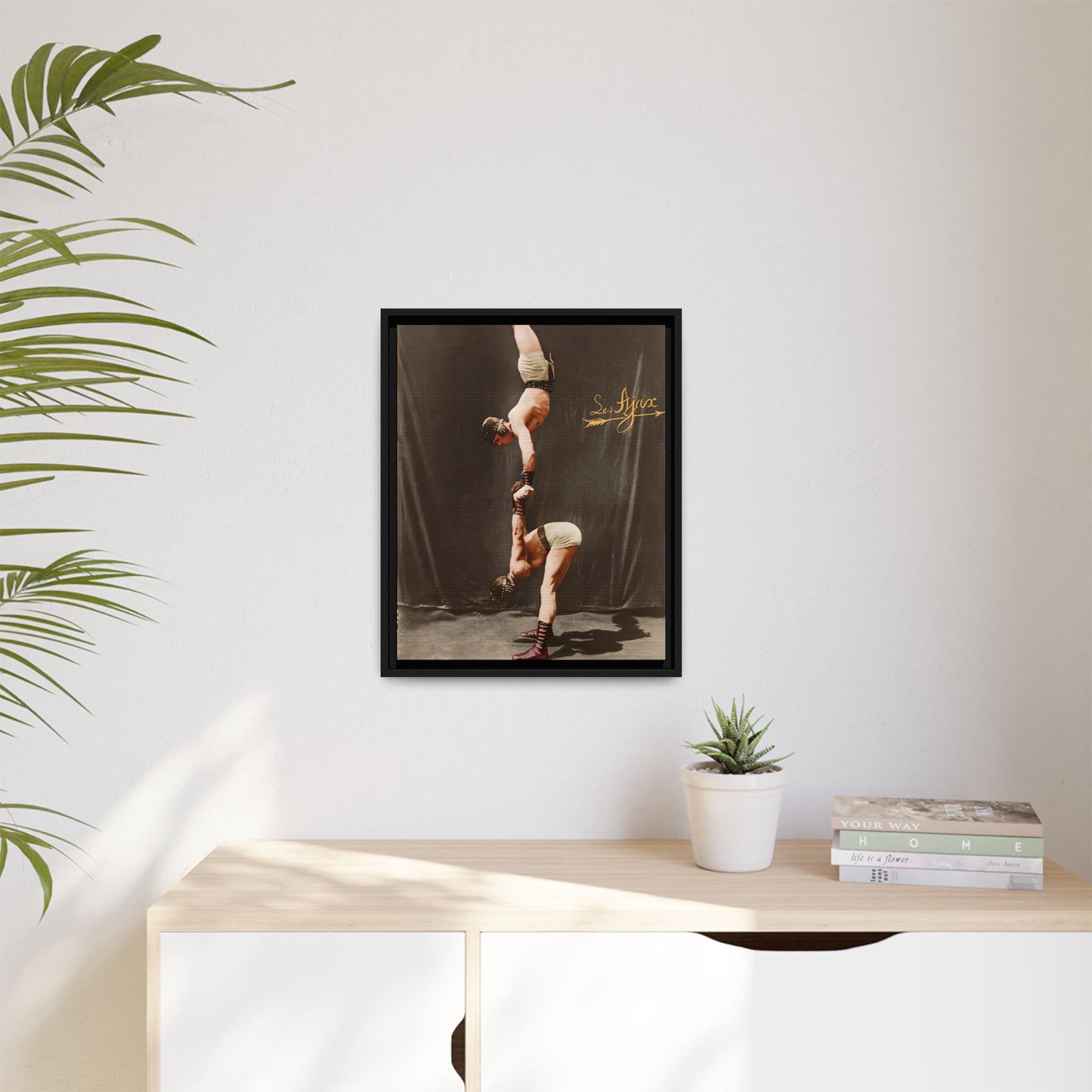 athlétisme 014 | Framed Vintage Photo - Matte Canvas