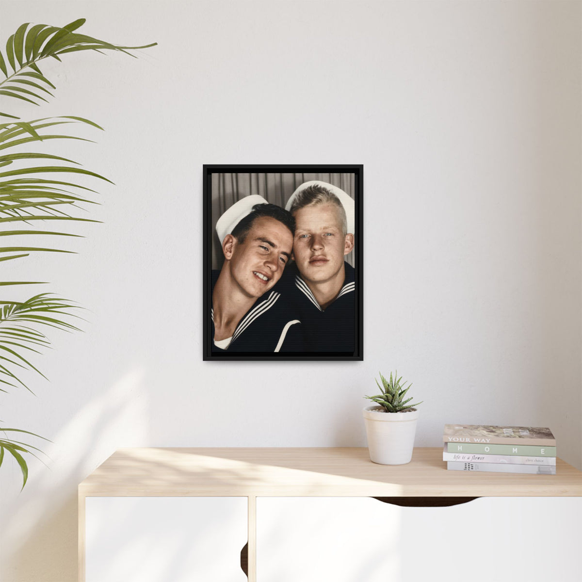 paire 158 | Framed Vintage Photo - Matte Canvas