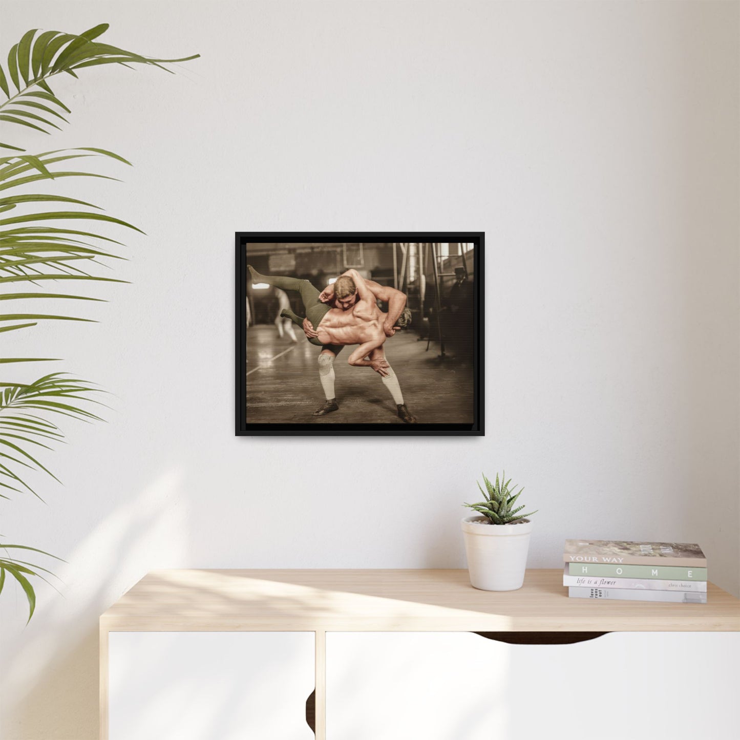 athlétisme 006 | Framed Vintage Photo - Matte Canvas