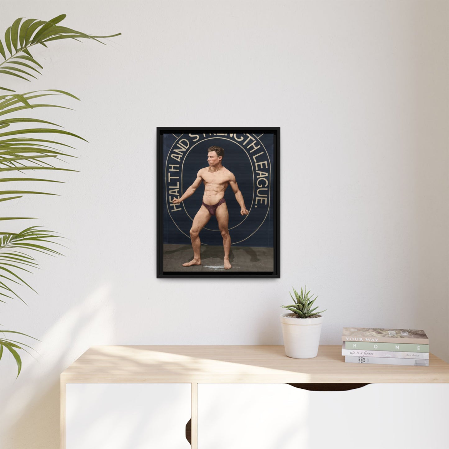 athlétisme 010 | Framed Vintage Photo - Matte Canvas