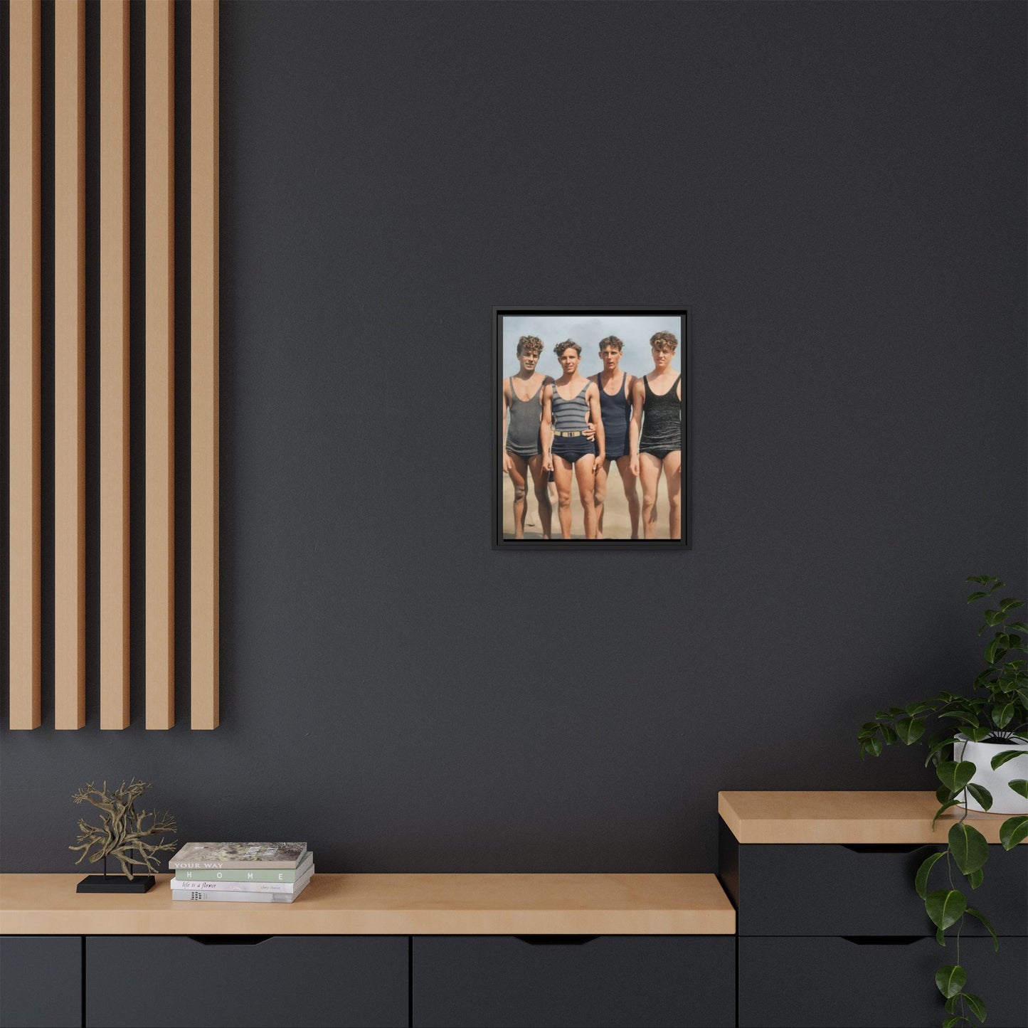 nager 018 | Framed Vintage Photo - Matte Canvas