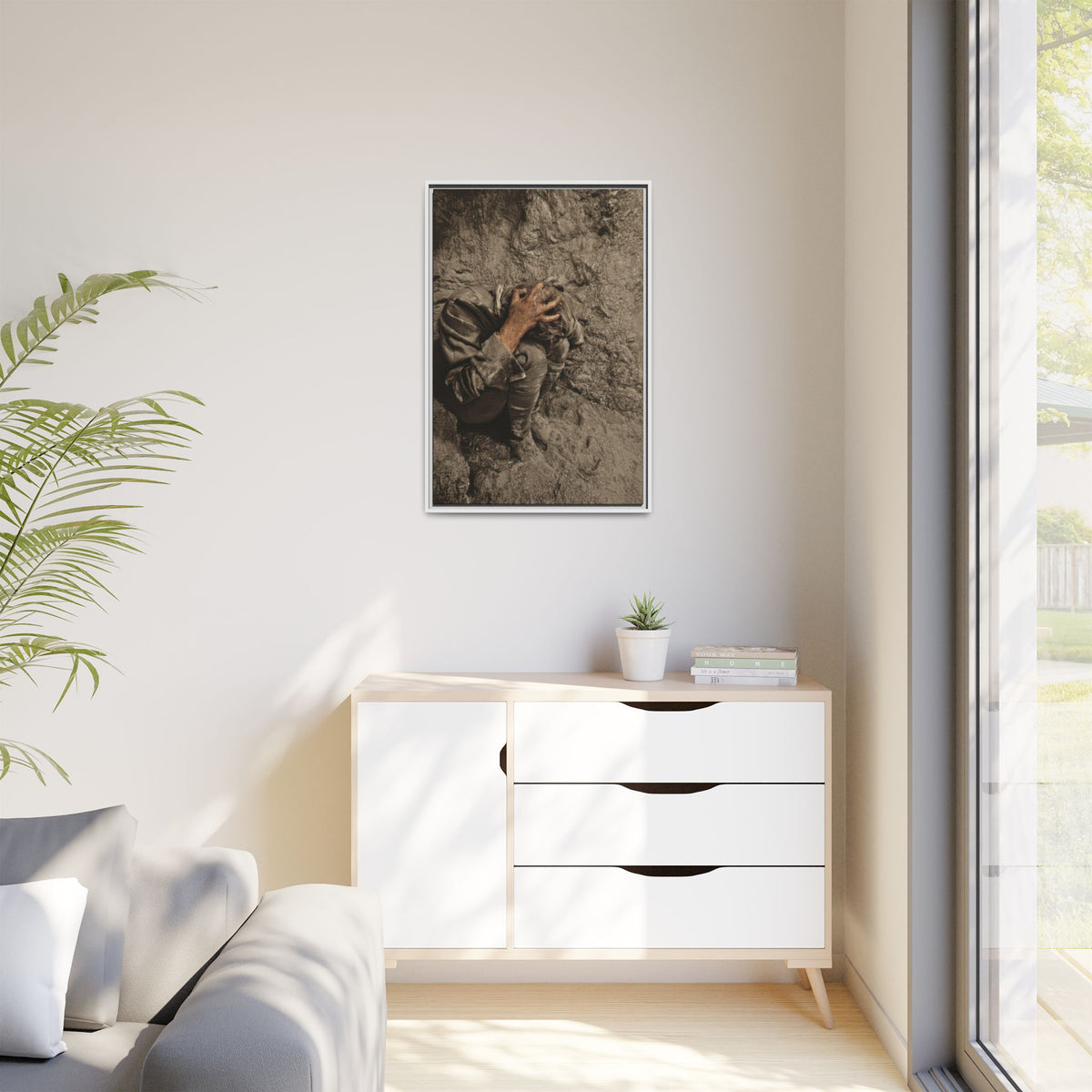 celibataire 040 | Framed Vintage Photo - Matte Canvas