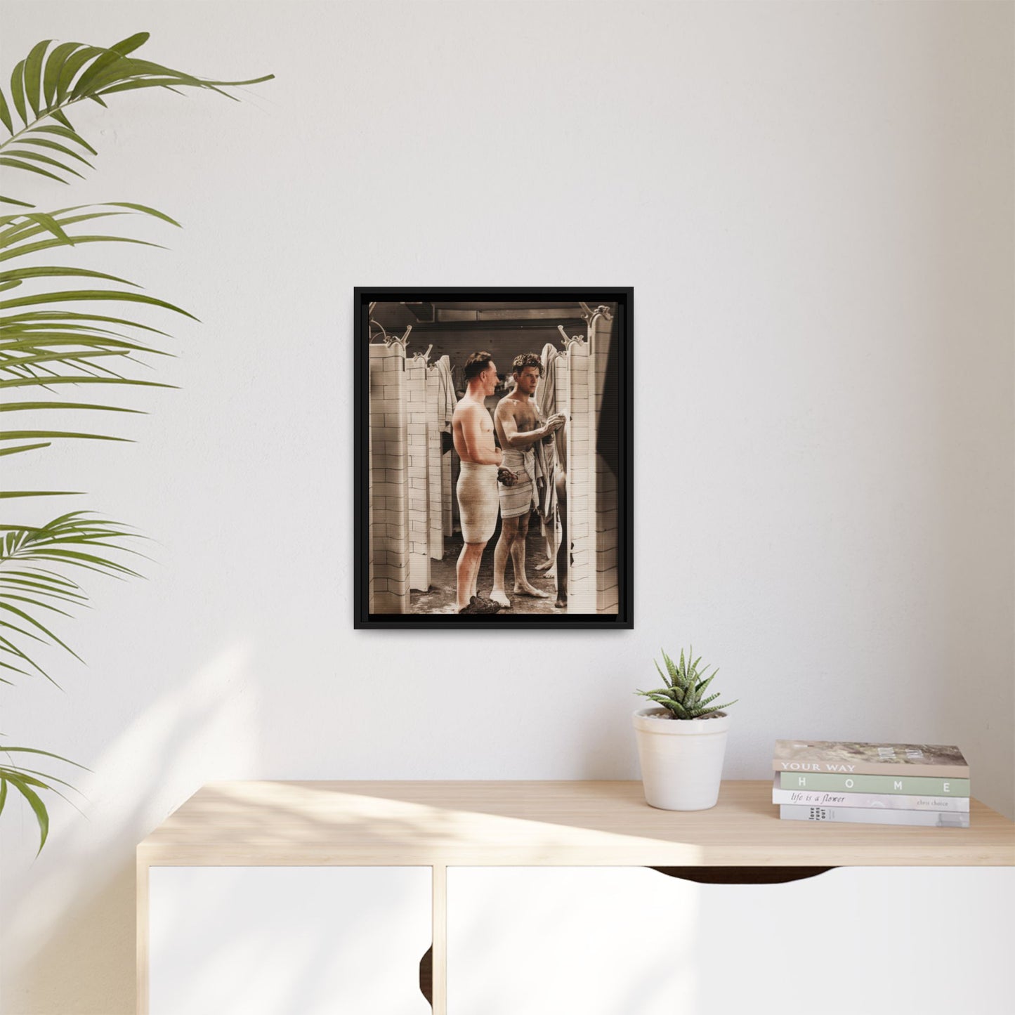 hommes 010 | Framed Vintage Photo - Matte Canvas