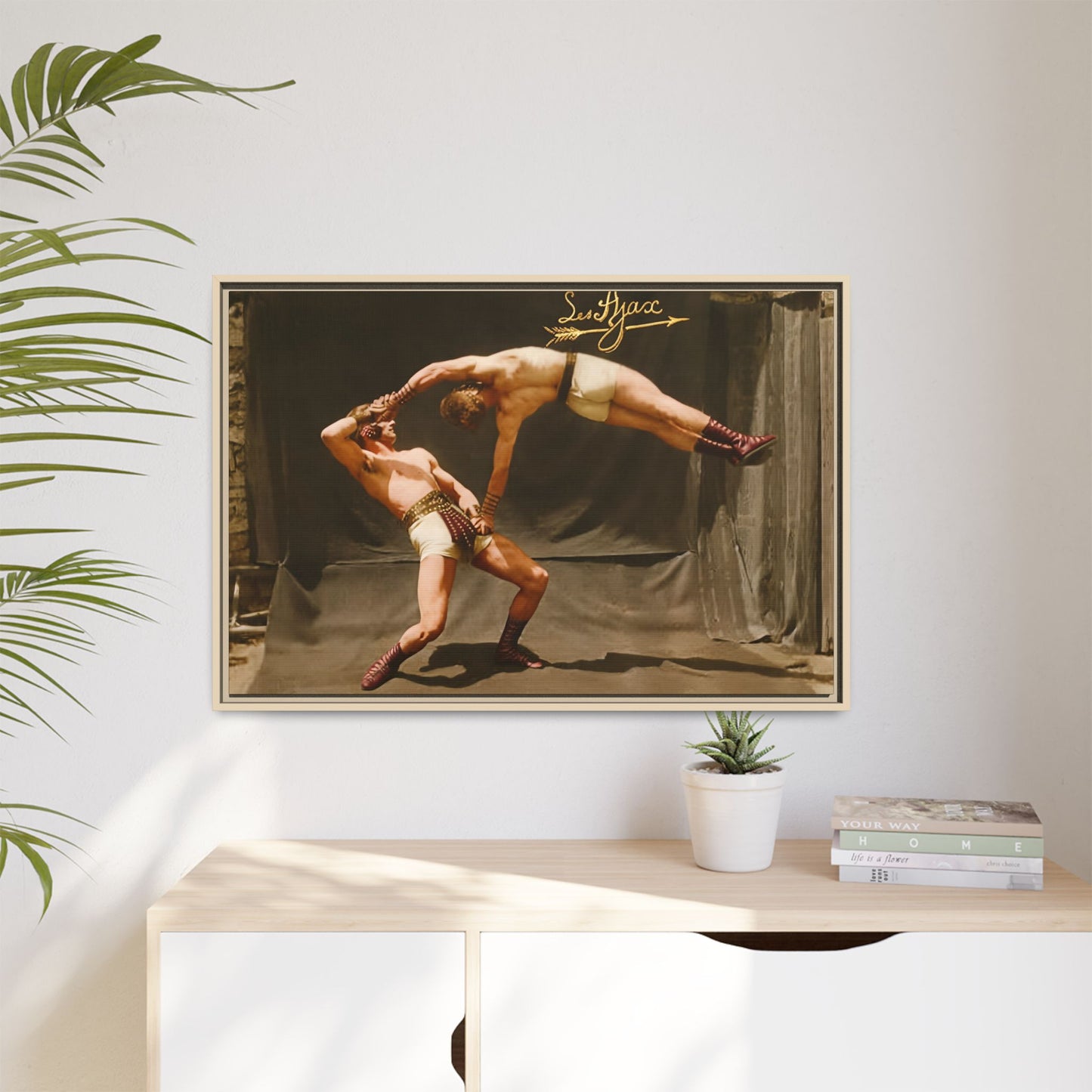 athlétisme 013 | Framed Vintage Photo - Matte Canvas