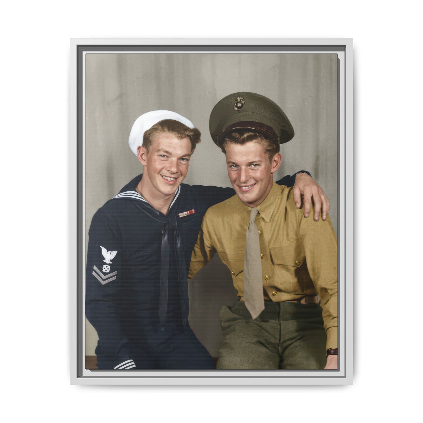 paire 132 | Framed Vintage Photo - Matte Canvas