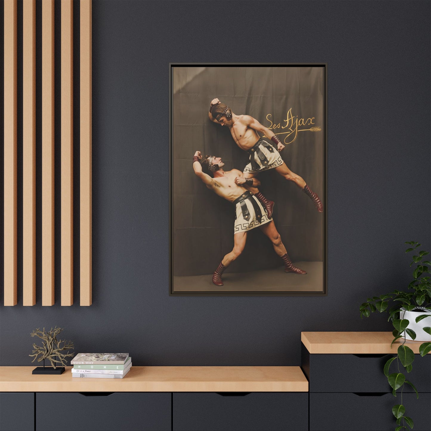 athlétisme 015 | Framed Vintage Photo - Matte Canvas