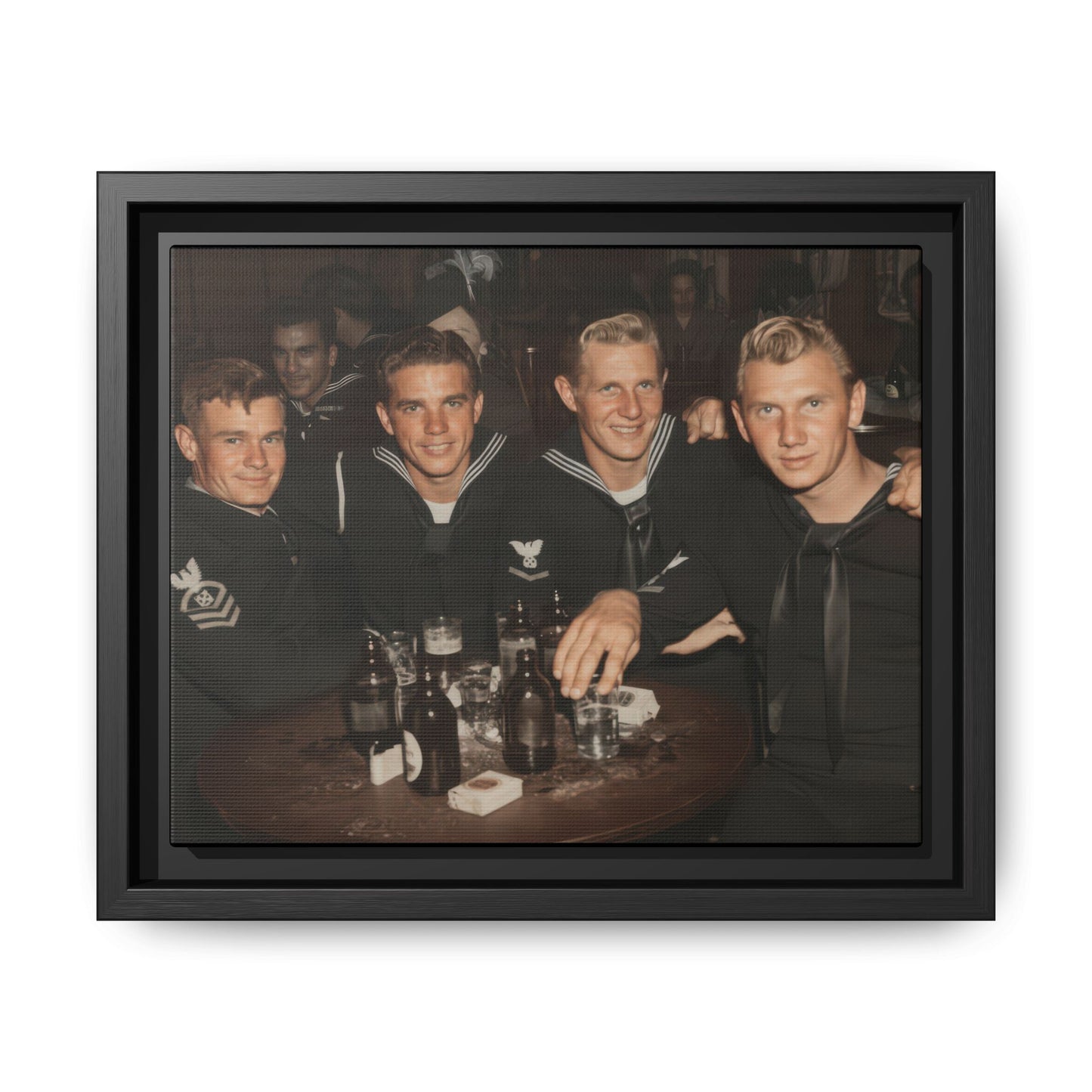 hommes 007 | Framed Vintage Photo - Matte Canvas