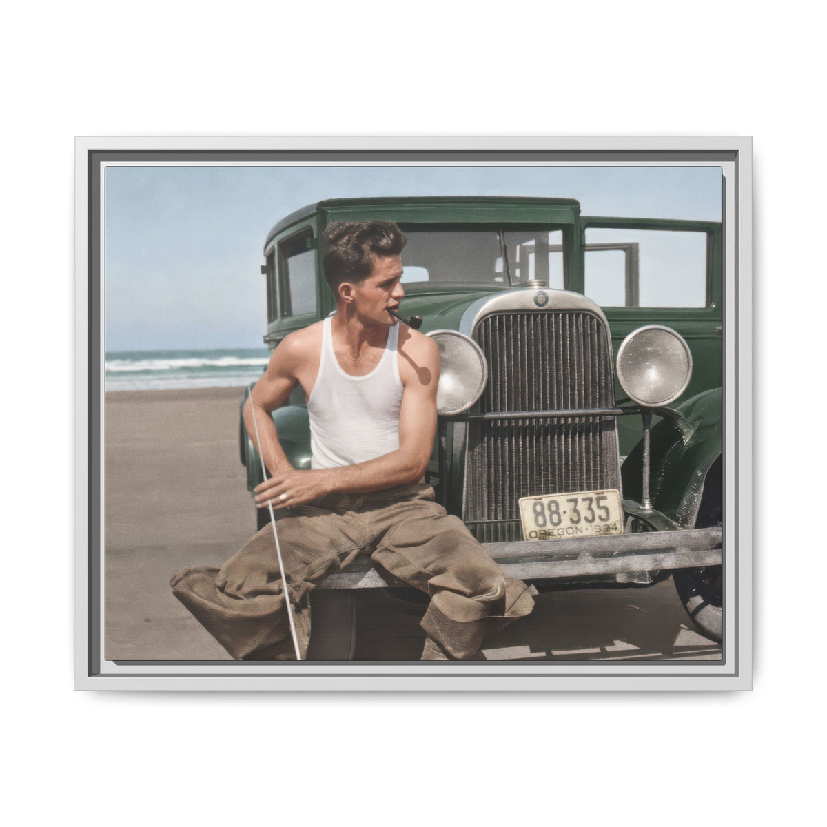 celibataire 008 | Framed Vintage Photo - Matte Canvas