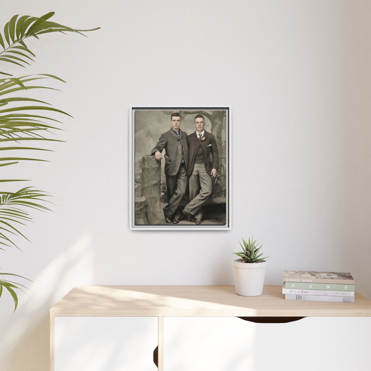 paire 059 | Framed Vintage Photo - Matte Canvas