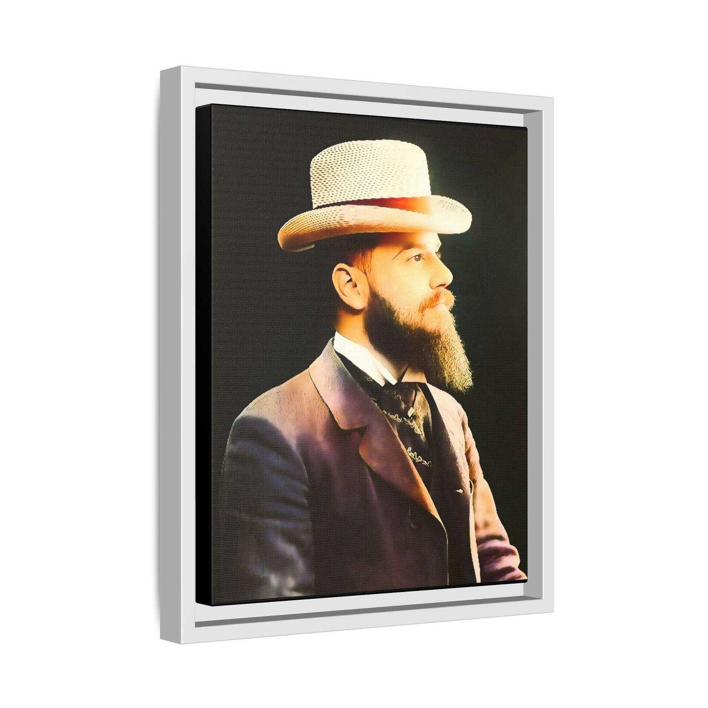 celibataire 014 | Framed Vintage Photo - Matte Canvas