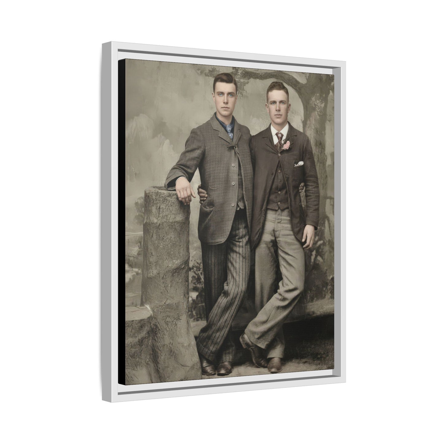 paire 059 | Framed Vintage Photo - Matte Canvas