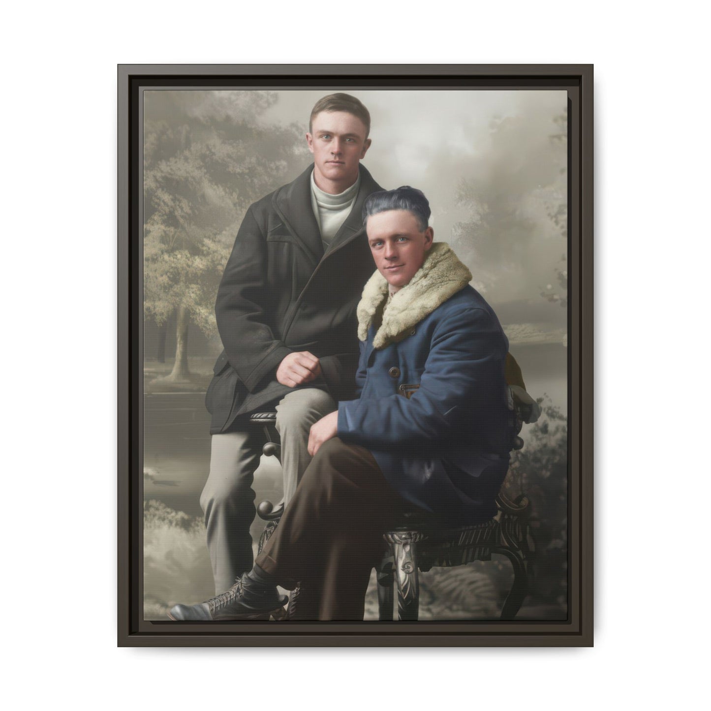paire 086 | Framed Vintage Photo - Matte Canvas