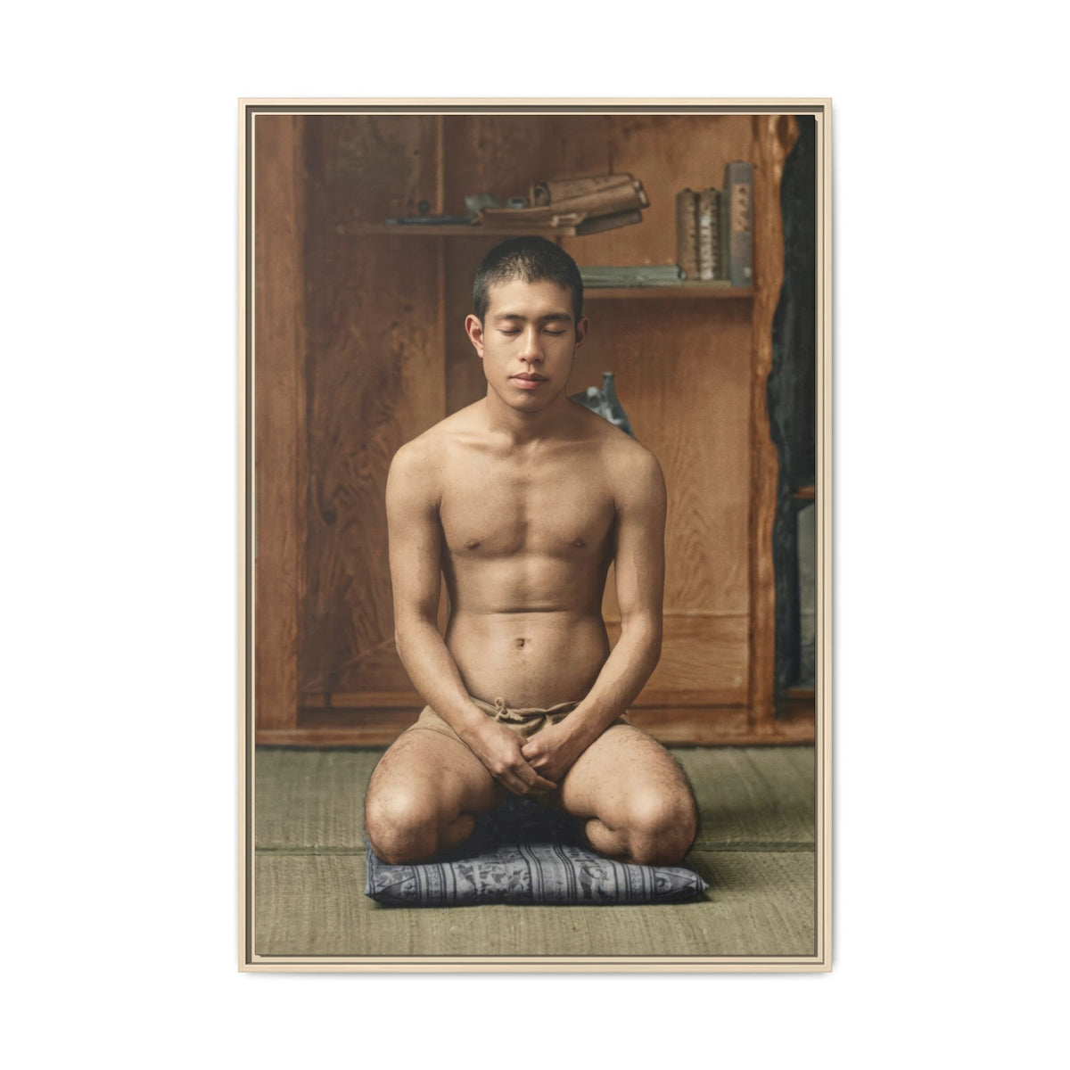 celibataire 025 | Framed Vintage Photo - Matte Canvas