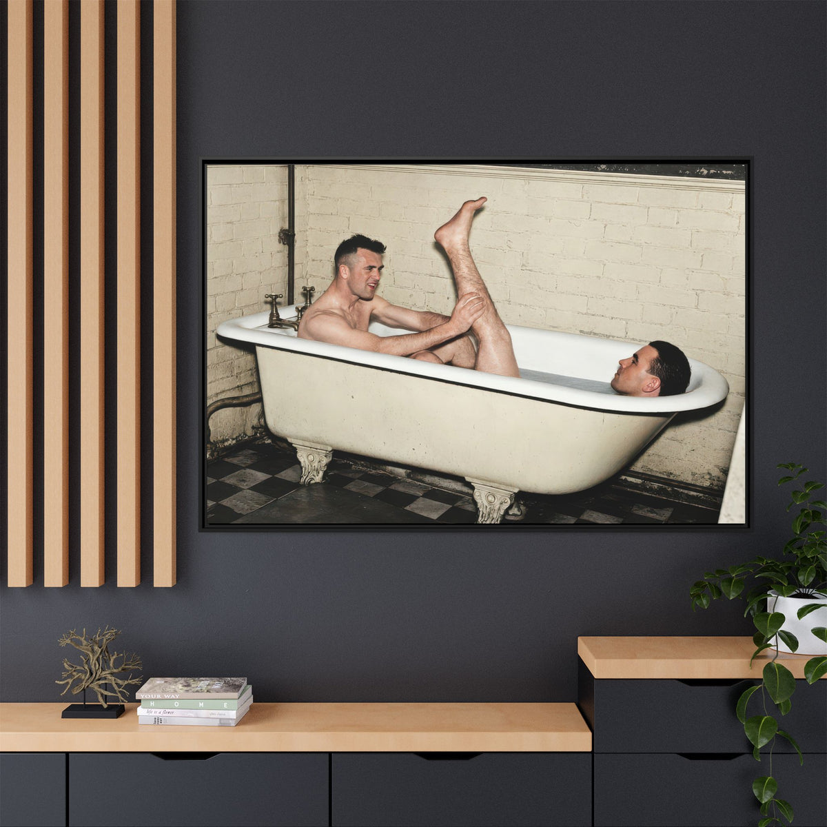 paire 162 | Framed Vintage Photo - Matte Canvas