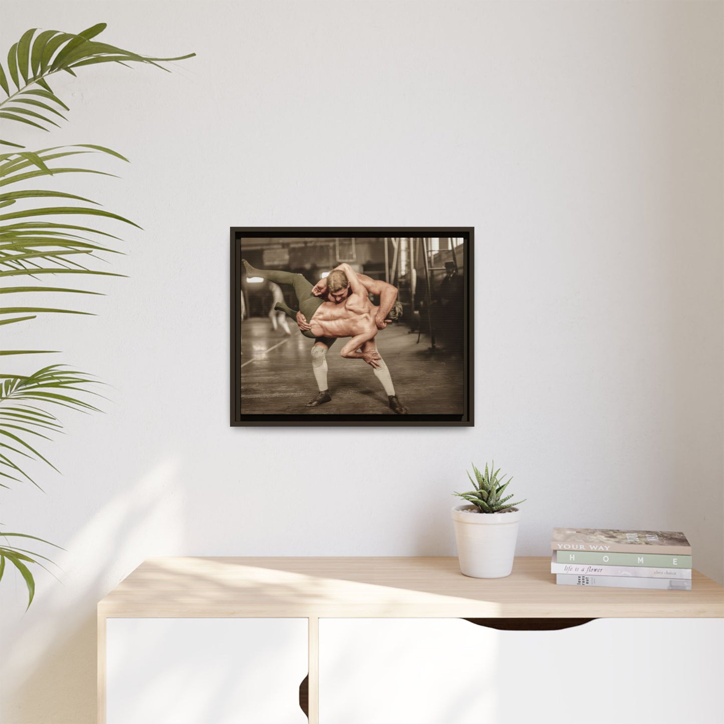 athlétisme 006 | Framed Vintage Photo - Matte Canvas