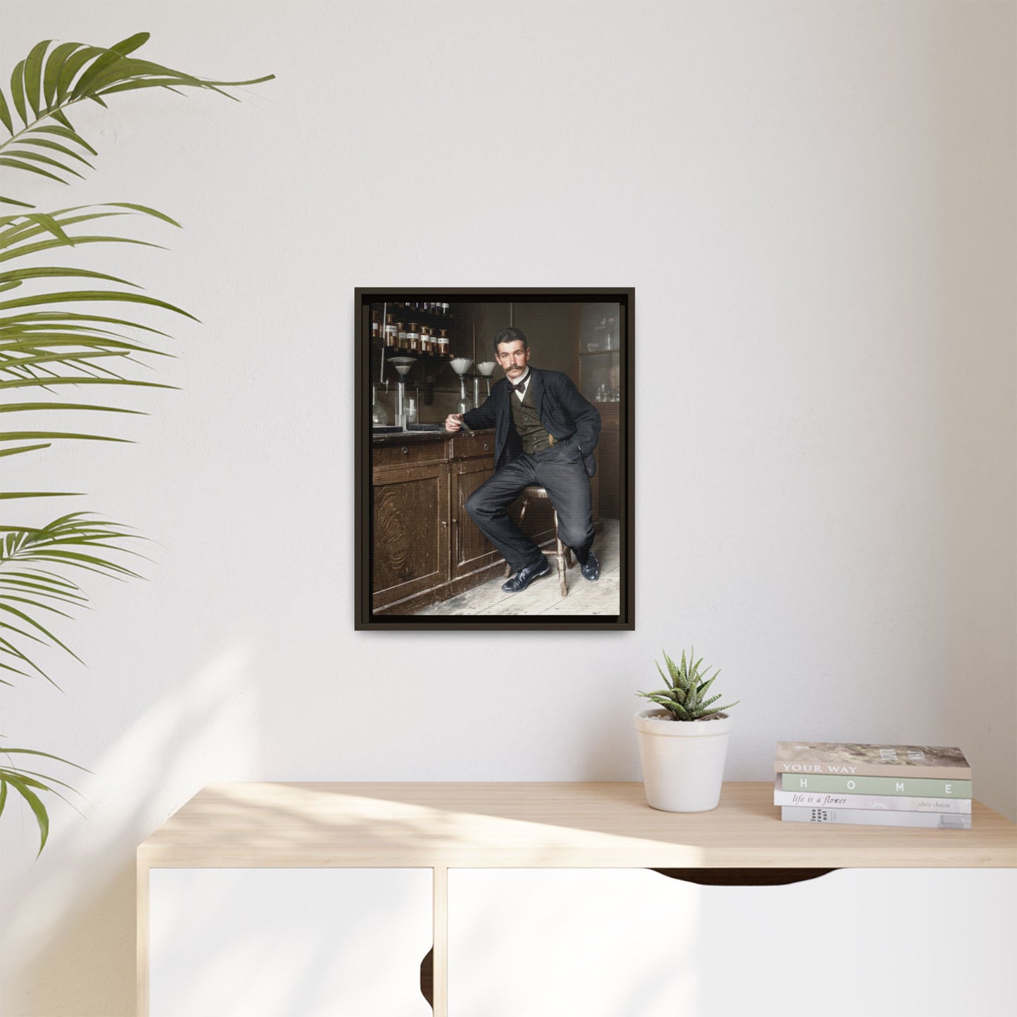 celibataire 024 | Framed Vintage Photo - Matte Canvas