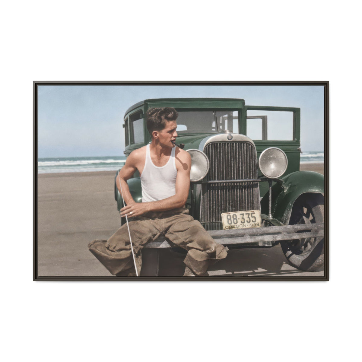 celibataire 008 | Framed Vintage Photo - Matte Canvas