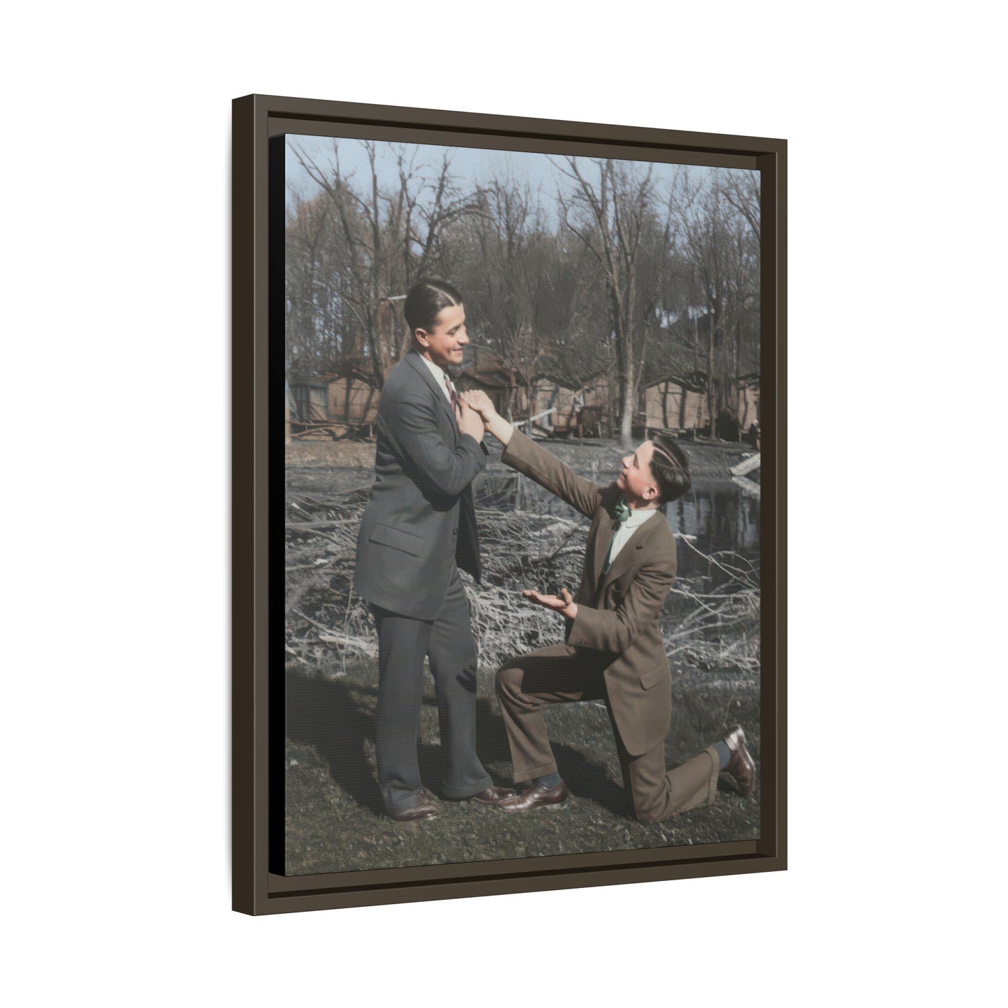 paire 144 | Framed Vintage Photo - Matte Canvas