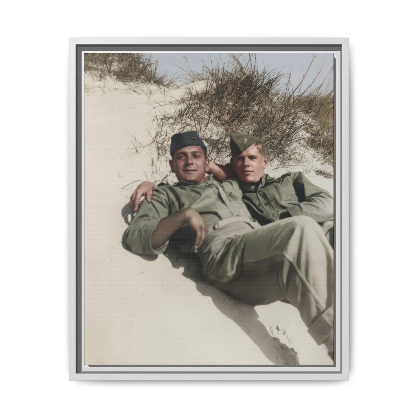 paire 098 | Framed Vintage Photo - Matte Canvas