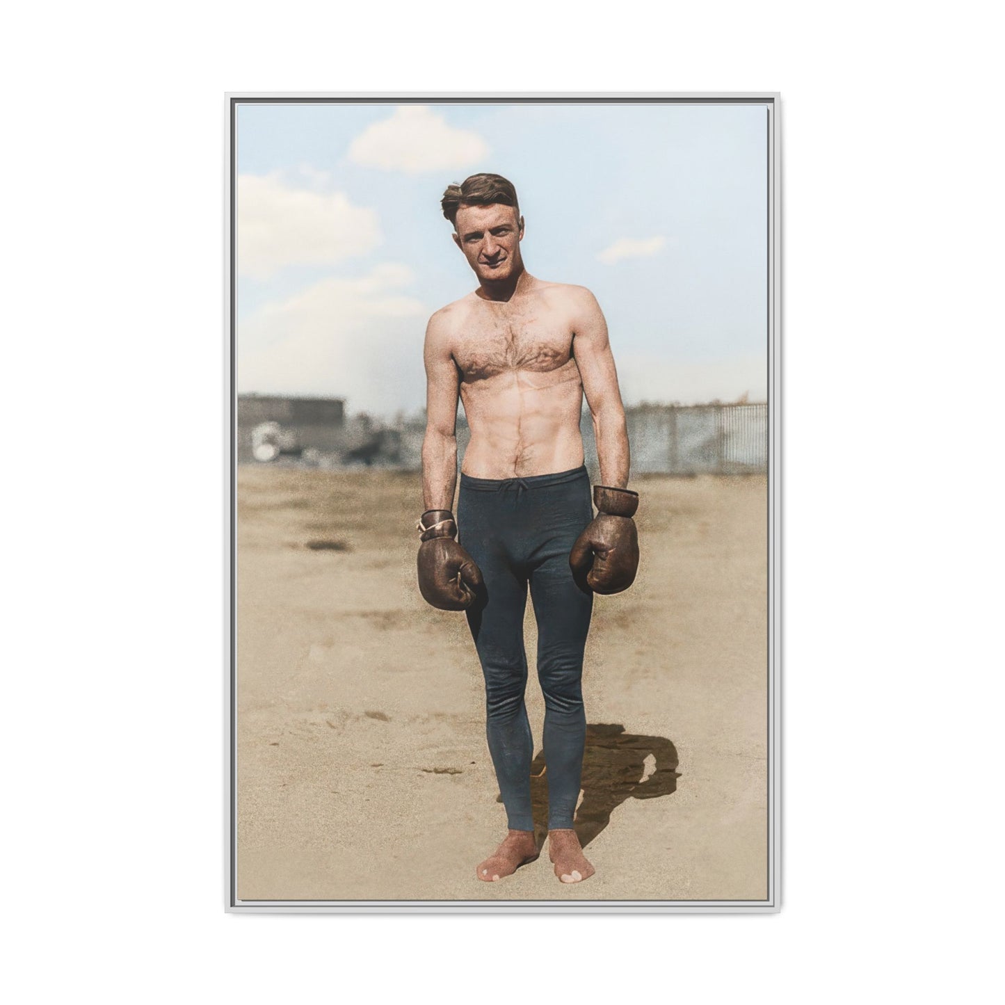 Copy of athlétisme 039 | Framed Vintage Photo - Matte Canvas