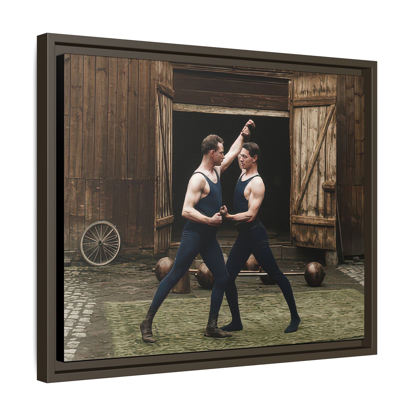 athlétisme 036 | Framed Vintage Photo - Matte Canvas