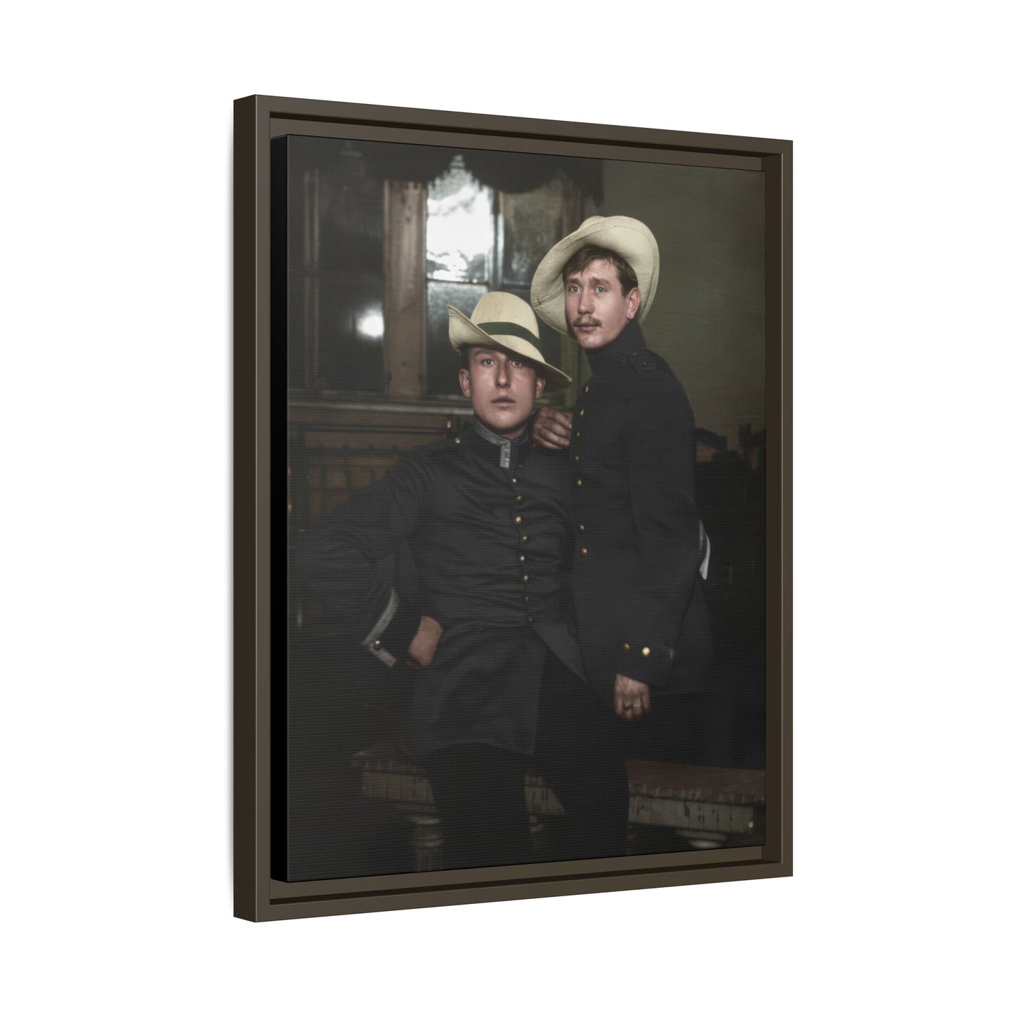paire 056 | Framed Vintage Photo - Matte Canvas