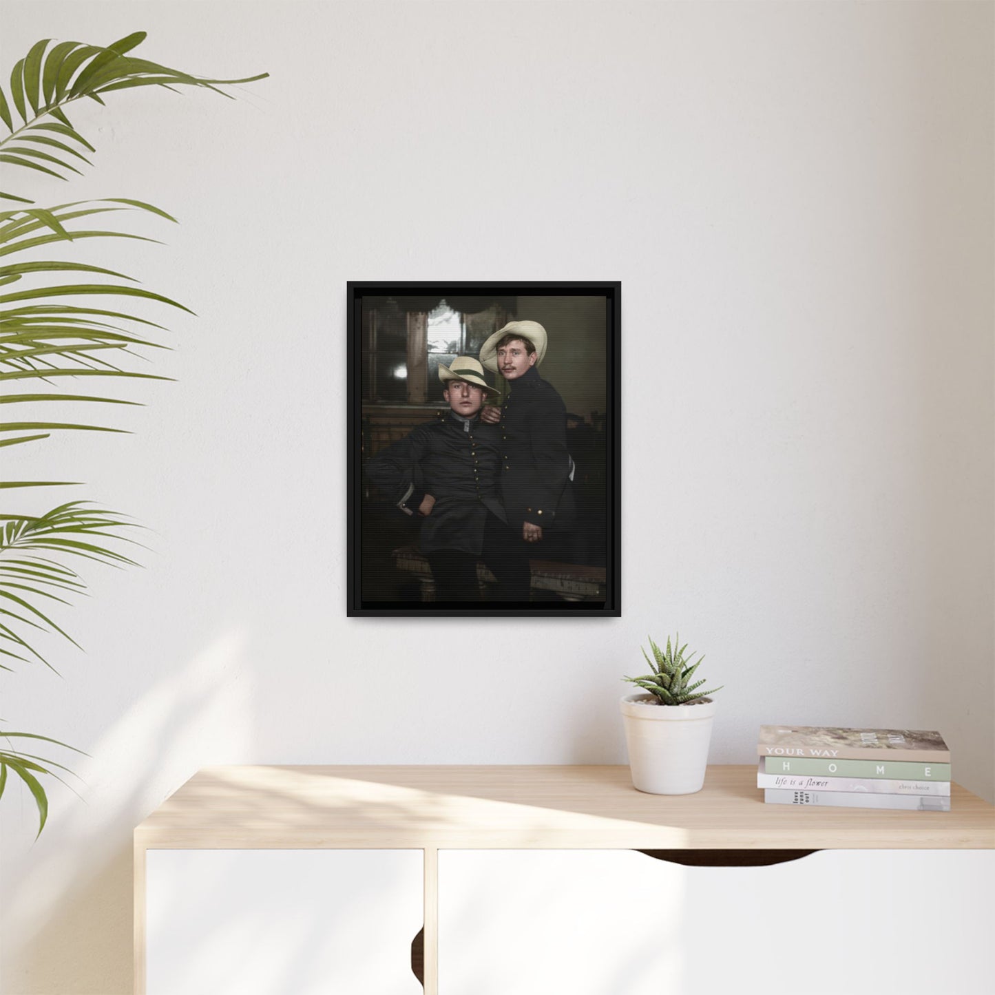 paire 056 | Framed Vintage Photo - Matte Canvas