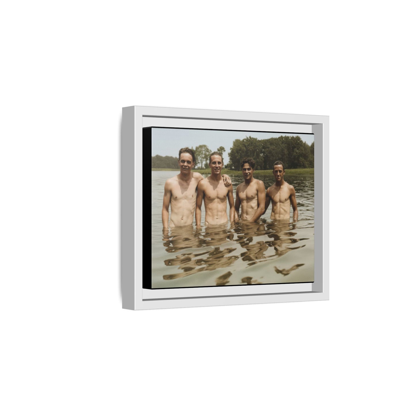 nager 001 | Framed Vintage Photo - Matte Canvas