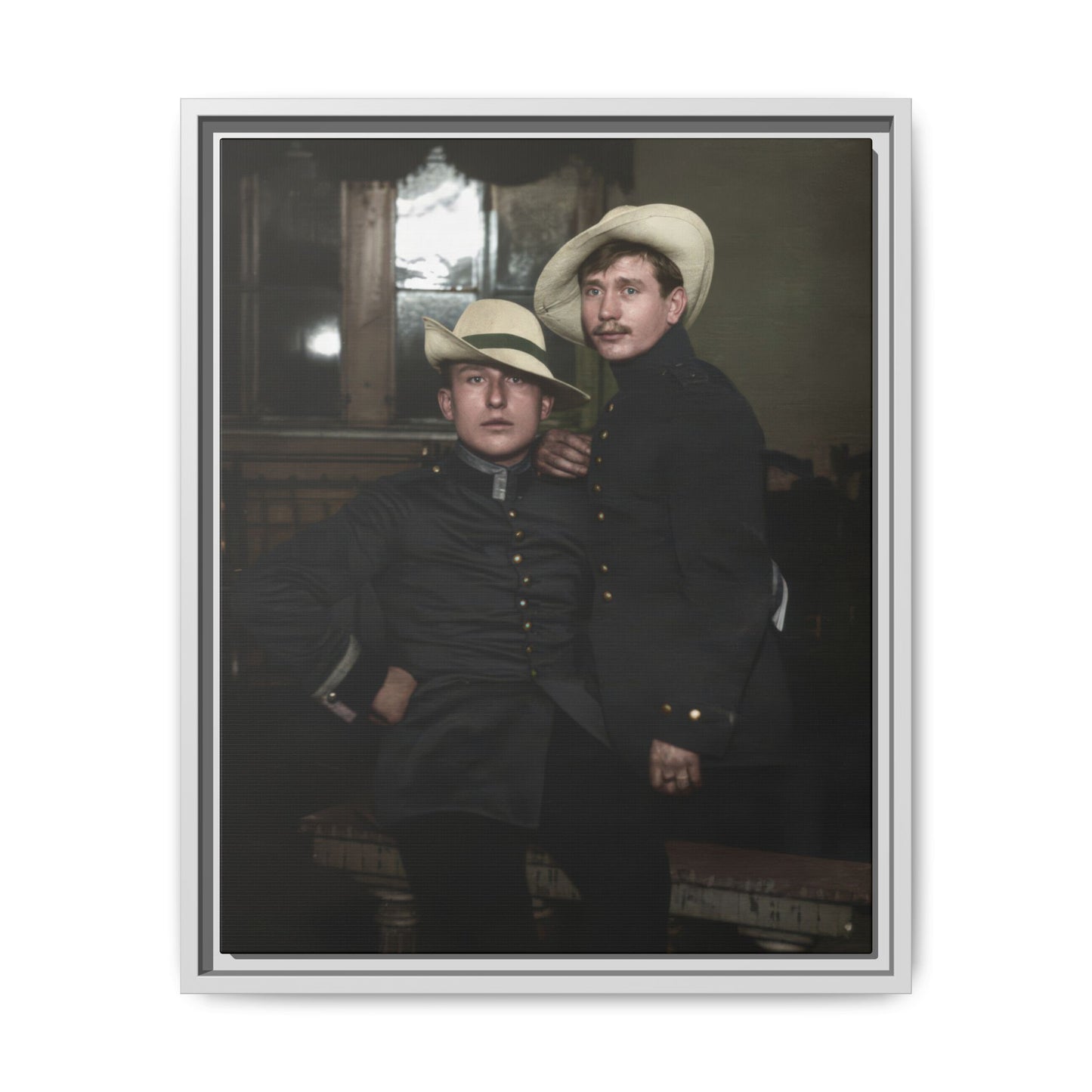 paire 056 | Framed Vintage Photo - Matte Canvas