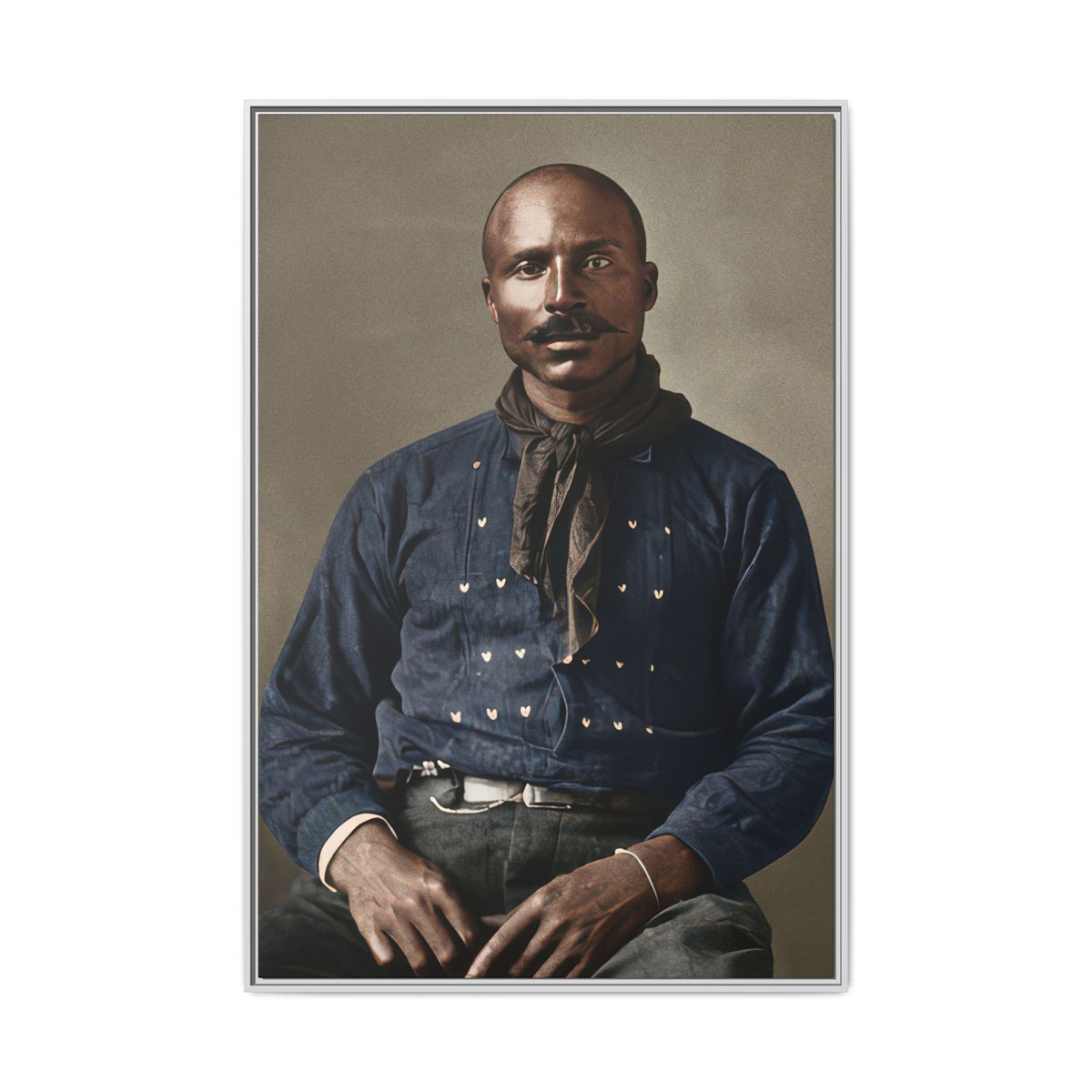 celibataire 017 | Framed Vintage Photo - Matte Canvas