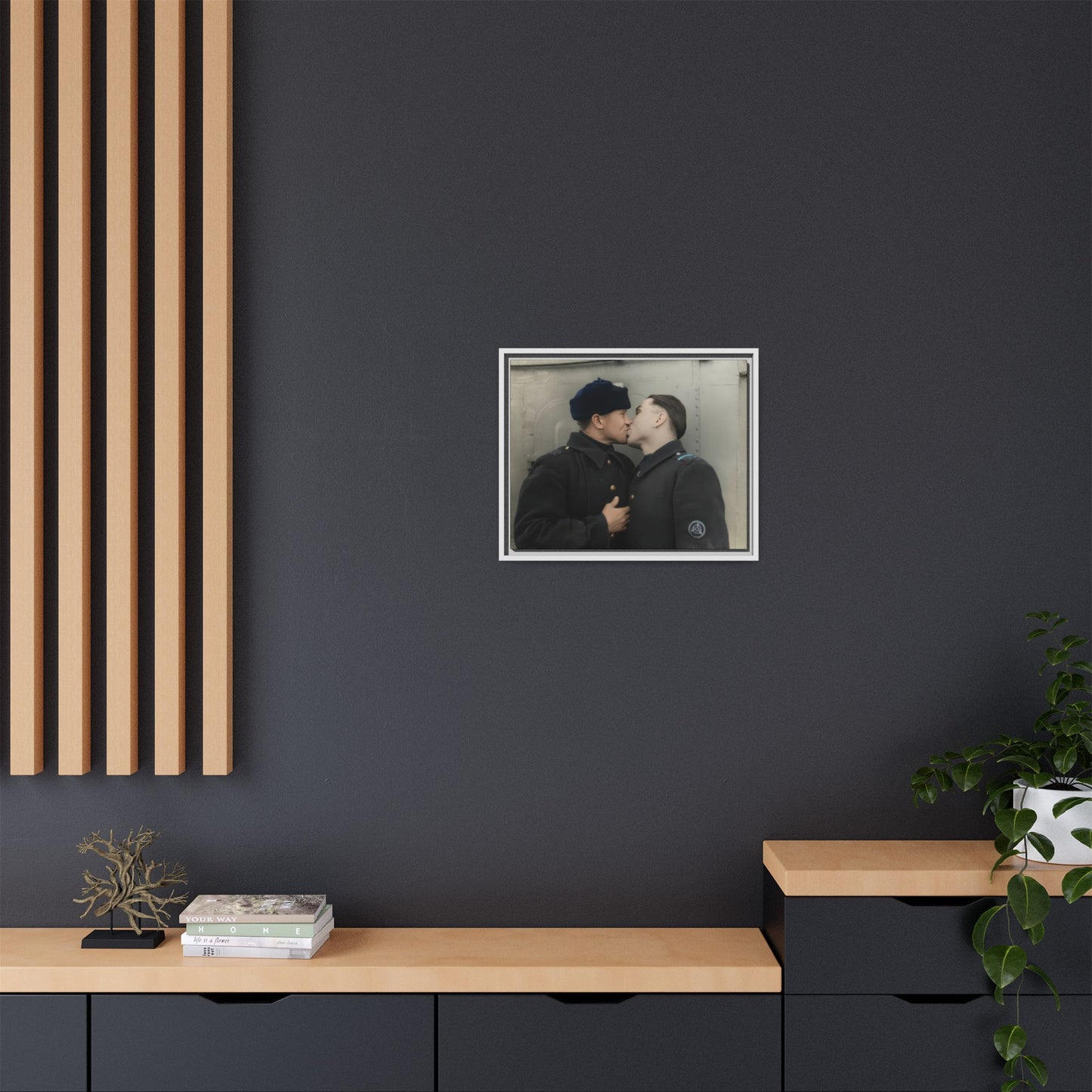 paire 004 | Framed Vintage Photo - Matte Canvas