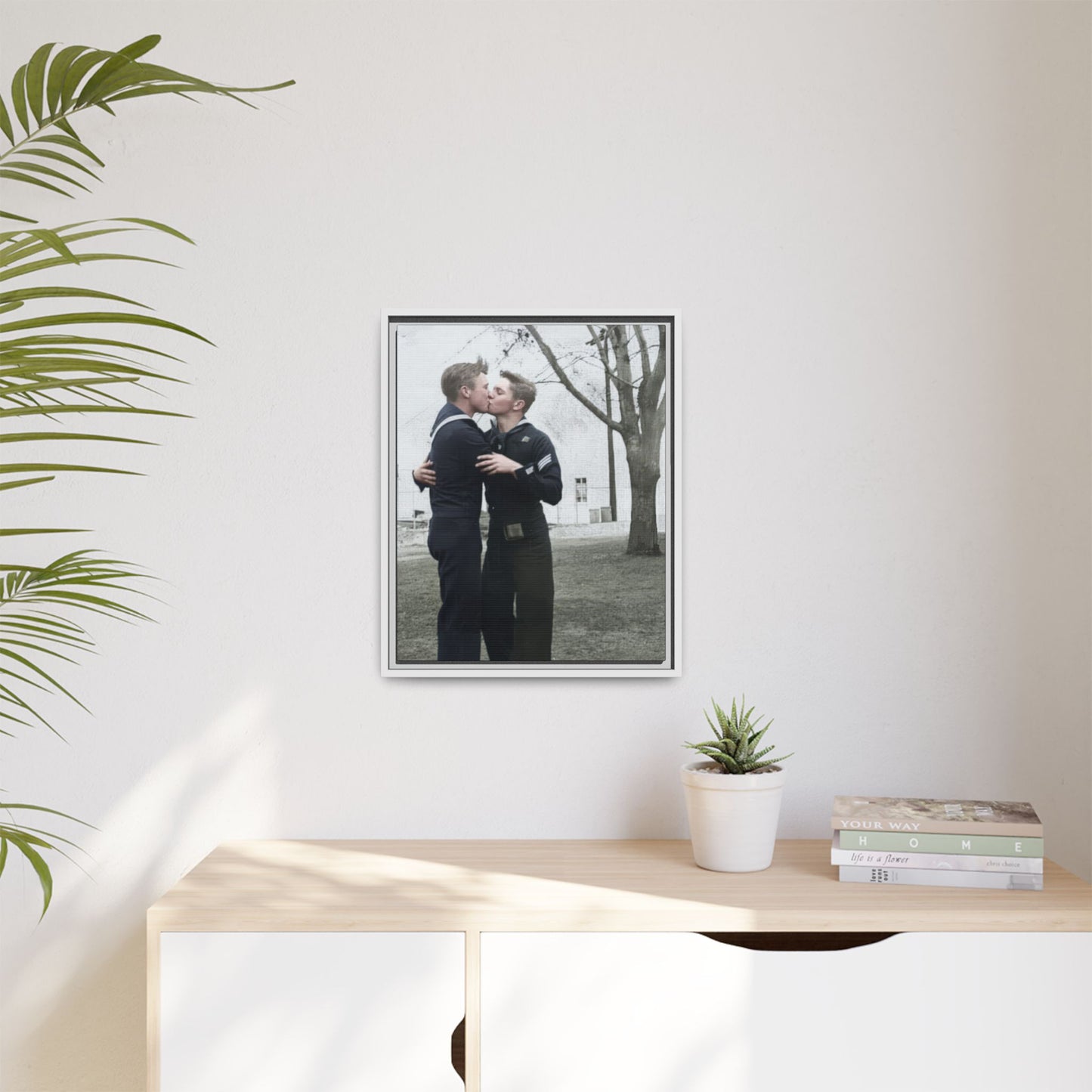 paire 034 | Framed Vintage Photo - Matte Canvas
