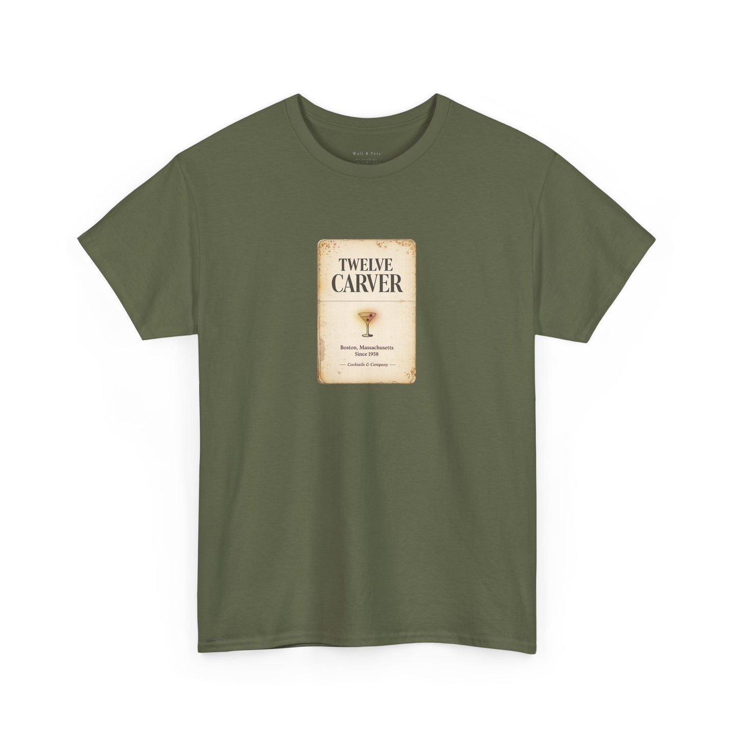 Twelve Carver Boston Since 1958 | Historic Gay Bar Matchbook T-Shirt