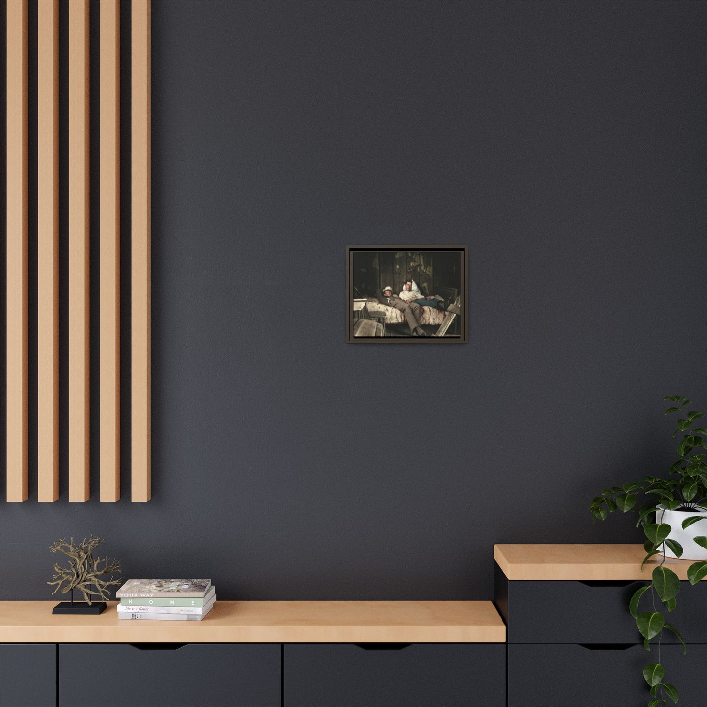 paire 023 | Framed Vintage Photo - Matte Canvas