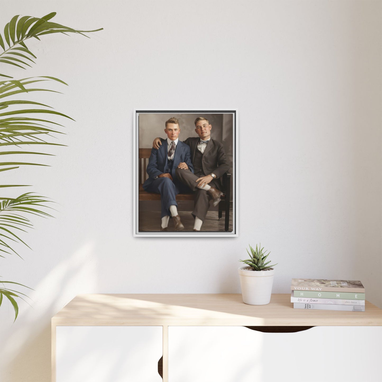 paire 128 | Framed Vintage Photo - Matte Canvas