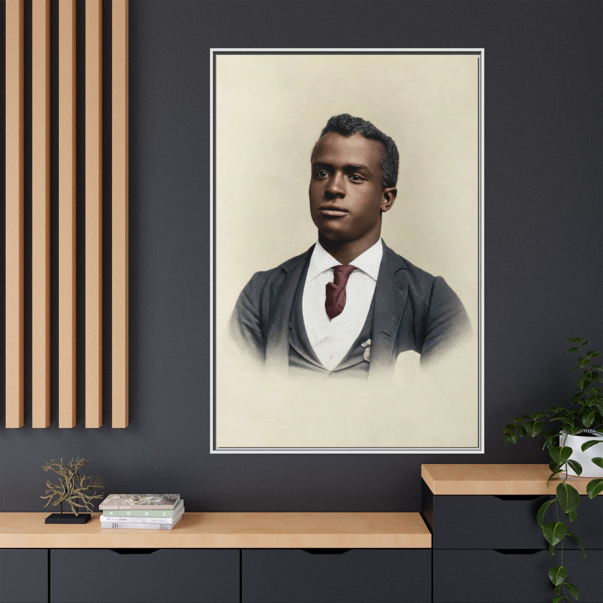 celibataire 027 | Framed Vintage Photo - Matte Canvas