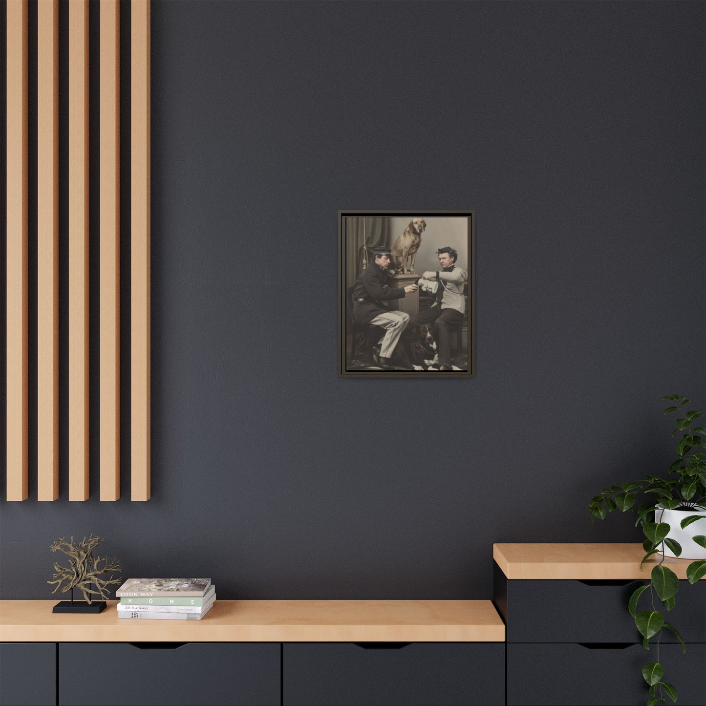 paire 119 | Framed Vintage Photo - Matte Canvas