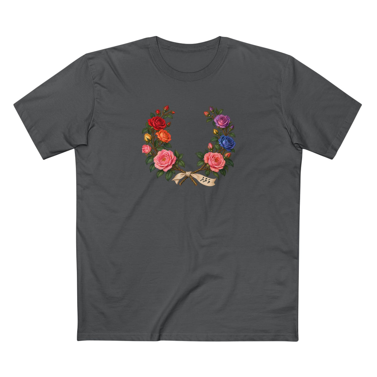 Maldives Pink Rose Pride T-Shirt | Dhivehi ފަޚުރު Laurel Wreath