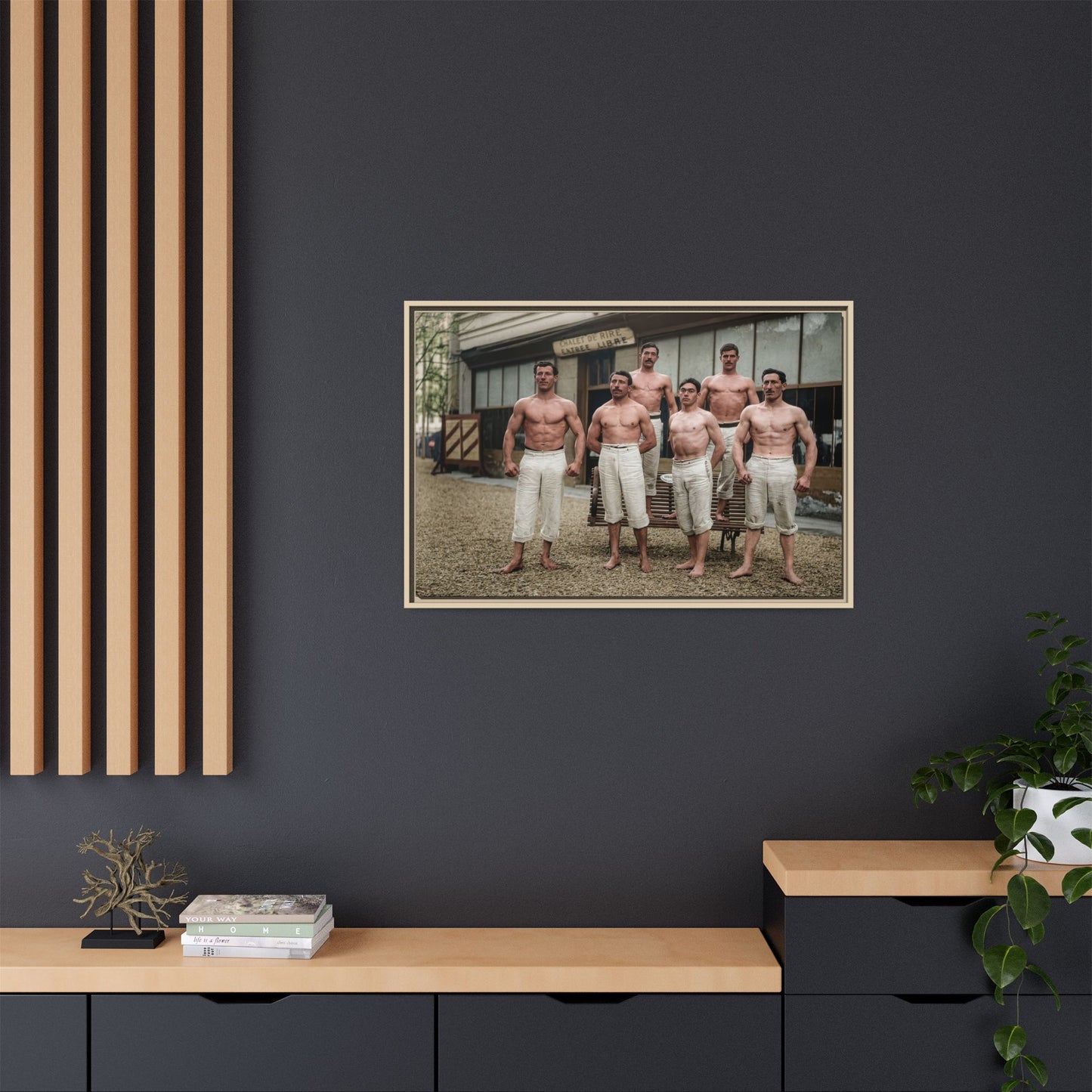 athlétisme 044| Framed Vintage Photo - Matte Canvas