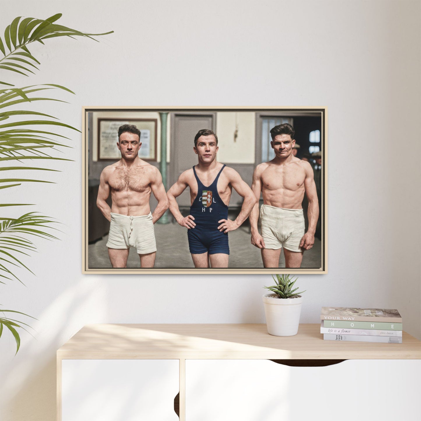 athlétisme 043 | Framed Vintage Photo - Matte Canvas