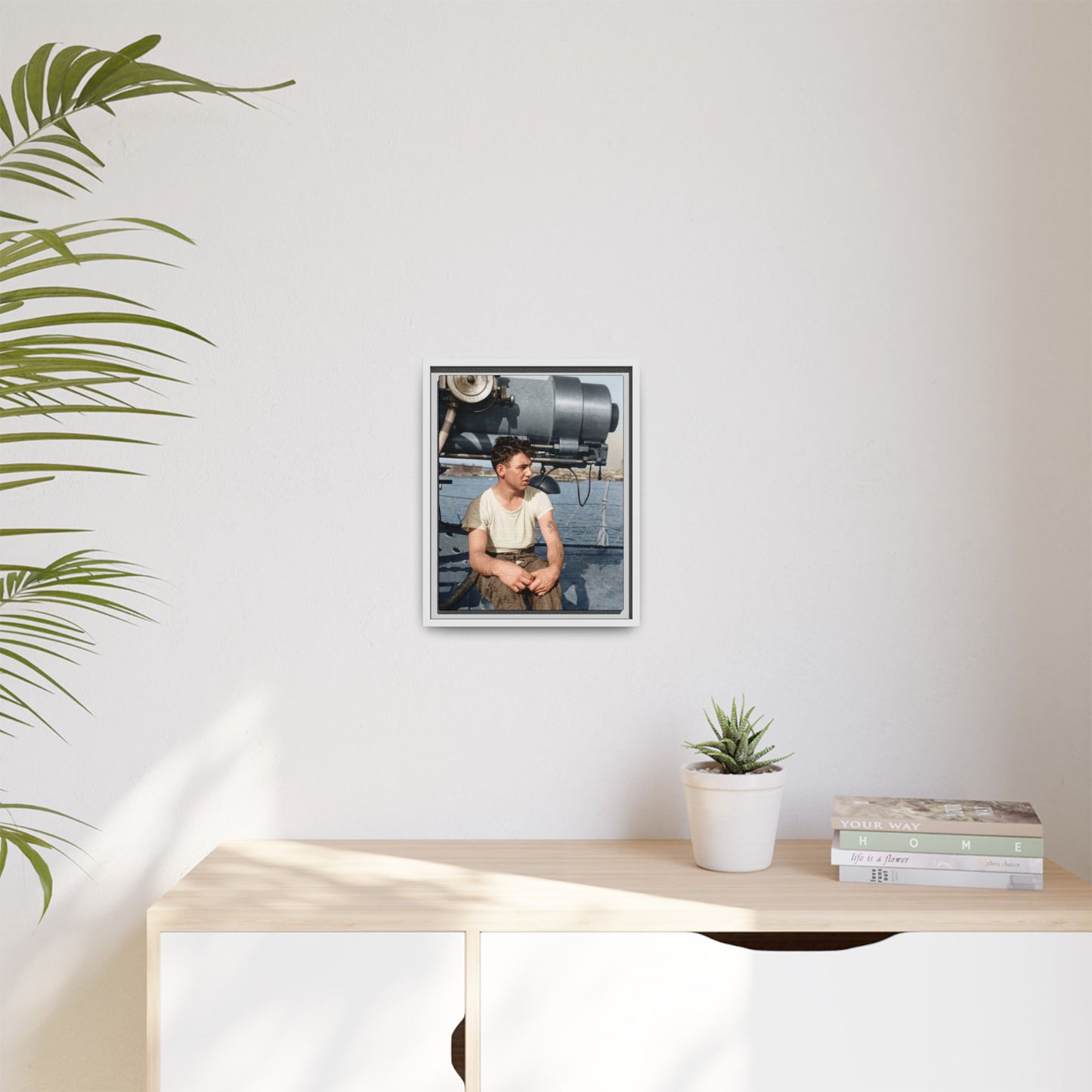 celibataire 026 | Framed Vintage Photo - Matte Canvas