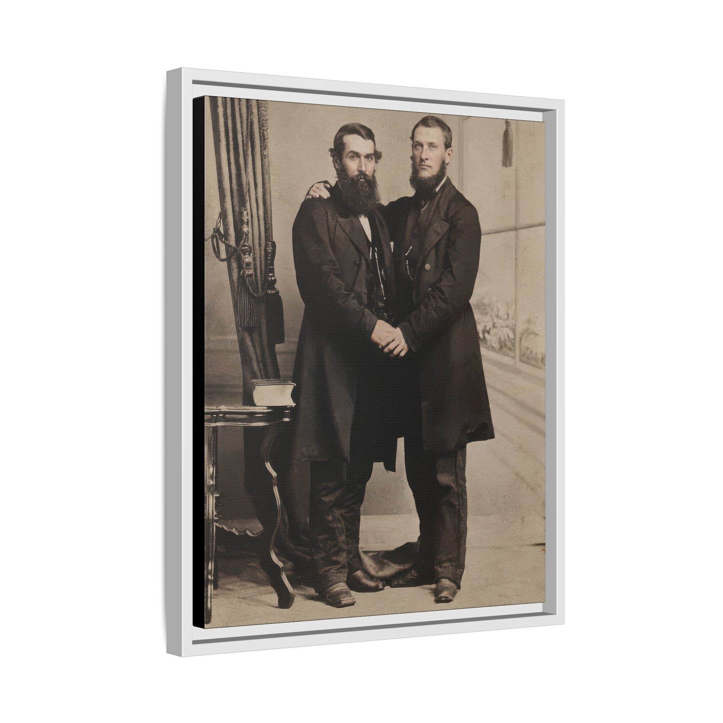 paire 022 | Framed Vintage Photo - Matte Canvas